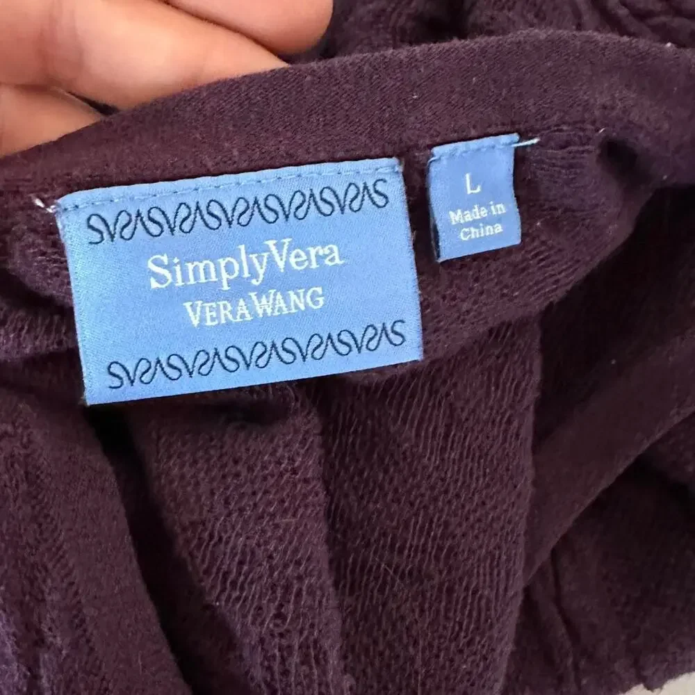 Womens Sweater Size Large Purple Casual Everyday Wear Business Casual